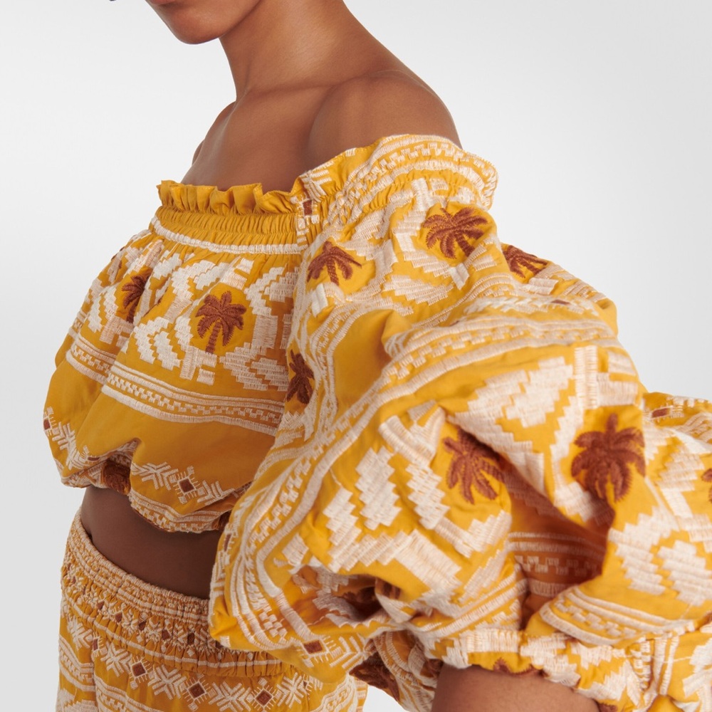 $365 New Johanna Ortiz Canaveral Cropped Top - Picture 3 of 10